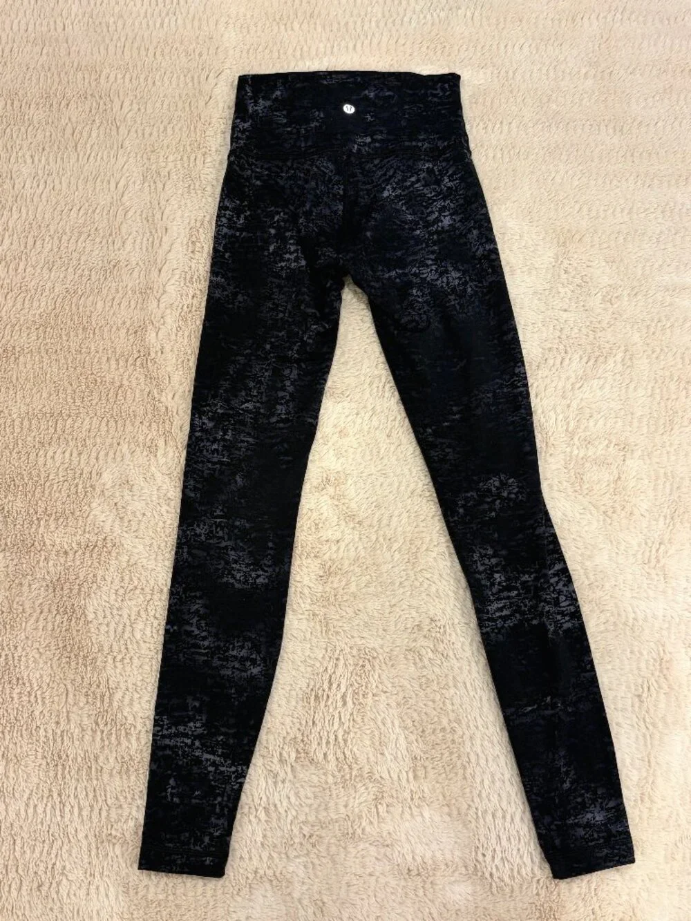 Lululemon Align High Rise Leggings Size 2 Incognito Camo Gray Black‎ Athleisure